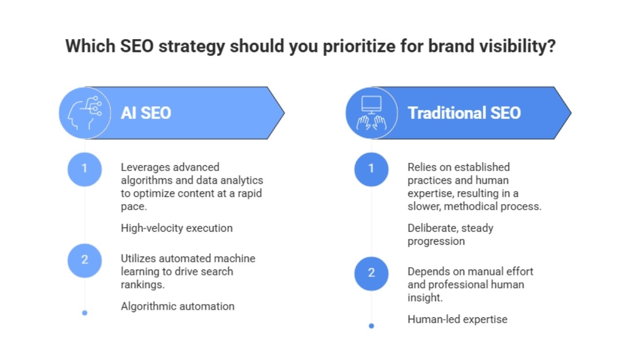 AI SEO vs Traditional SEO Which One Builds Brand Visibility Faster